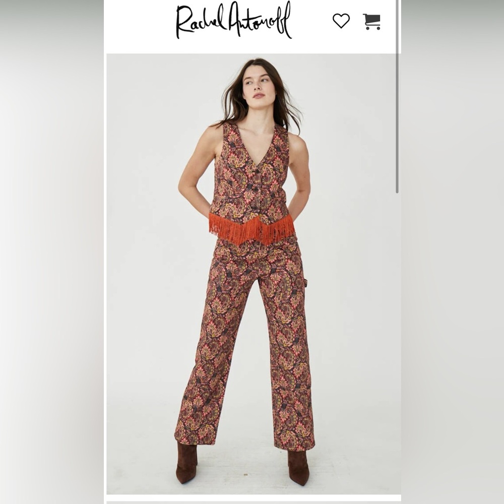 Rachel Antonoff Barry Fringe Vest and Bruno Jean